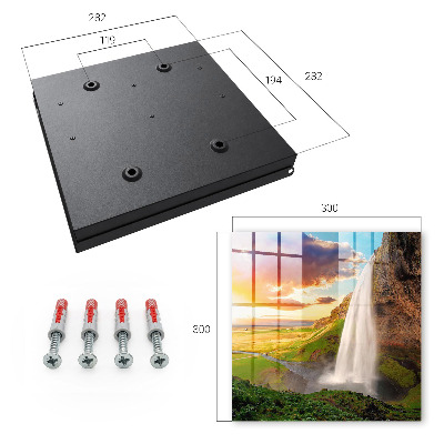 Caja para llaves con diseño de paisaje impresionante