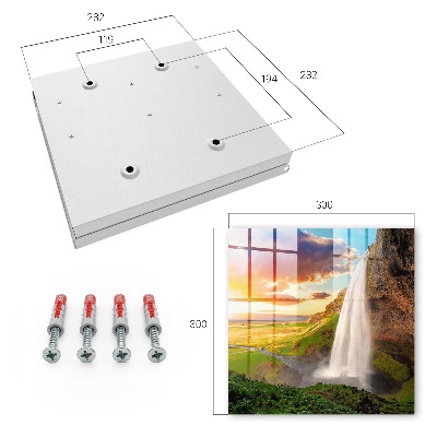 Caja para llaves con diseño de paisaje impresionante
