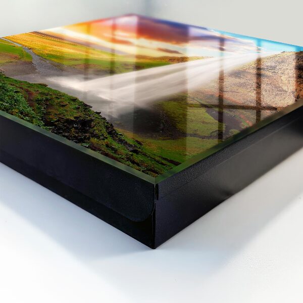Caja para llaves con diseño de paisaje impresionante