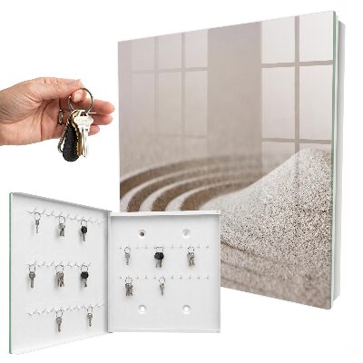 Armario para llaves con diseño de jardín zen
