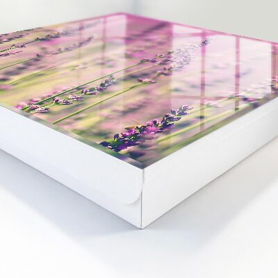 Caja para llaves de diseño jardín púrpura