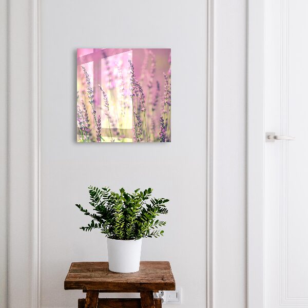 Caja para llaves de diseño jardín púrpura
