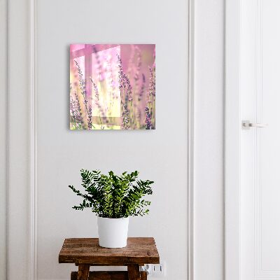Caja para llaves de diseño jardín púrpura