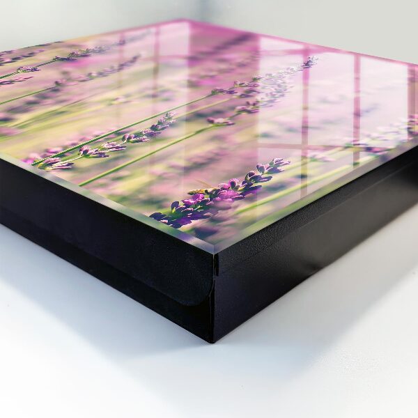 Caja para llaves de diseño jardín púrpura