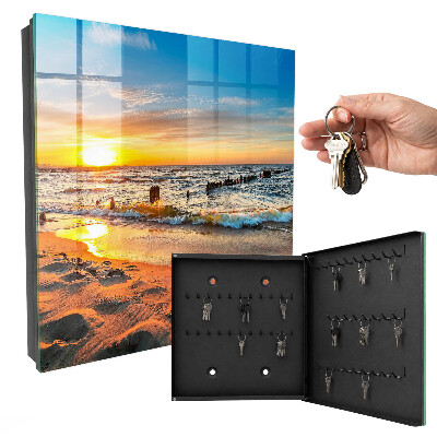 Caja para llaves diseño atardecer