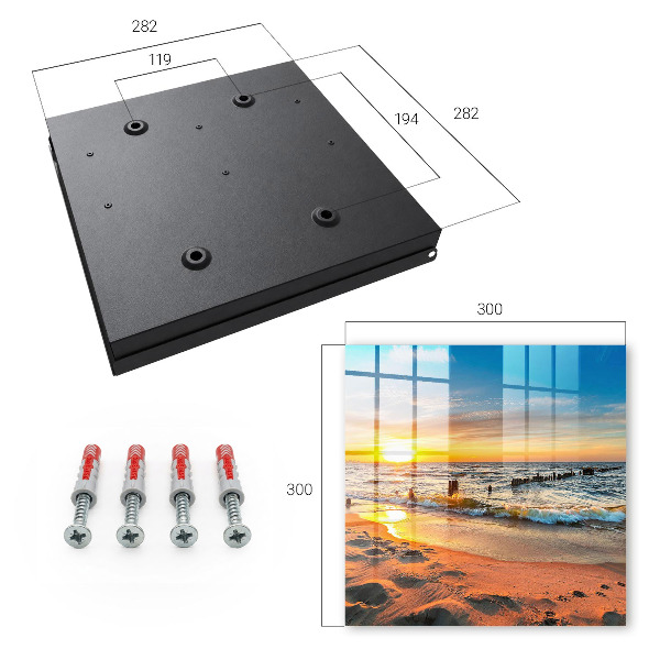 Caja para llaves diseño atardecer