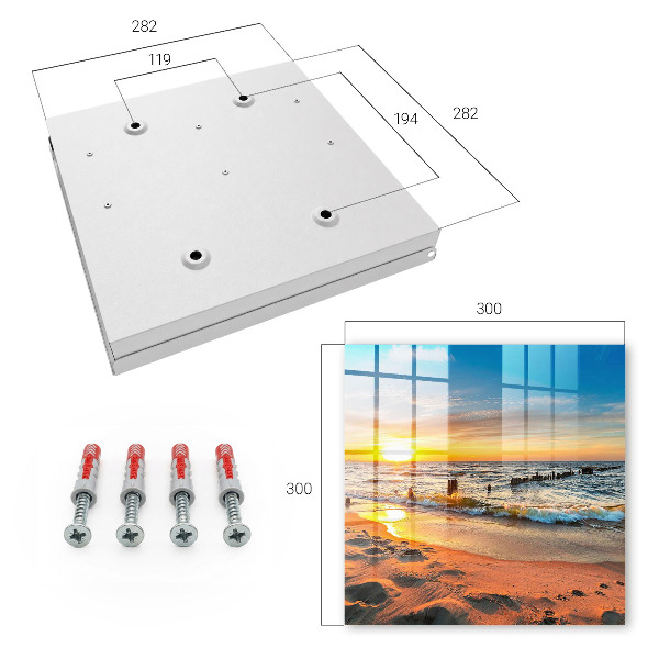 Caja para llaves diseño atardecer