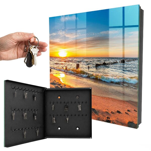 Caja para llaves diseño atardecer