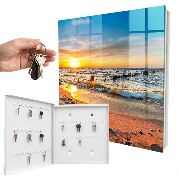 Caja para llaves diseño atardecer