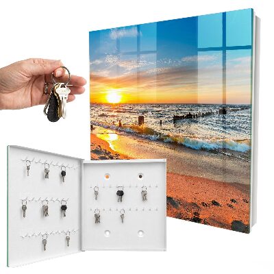 Caja para llaves diseño atardecer