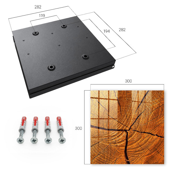 Caja para llaves de estructura de madera