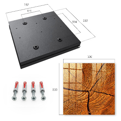 Caja para llaves de estructura de madera
