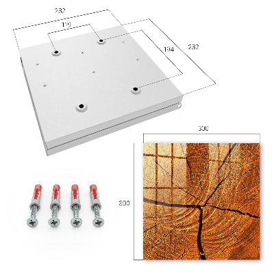 Caja para llaves de estructura de madera