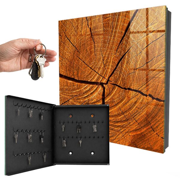 Caja para llaves de estructura de madera