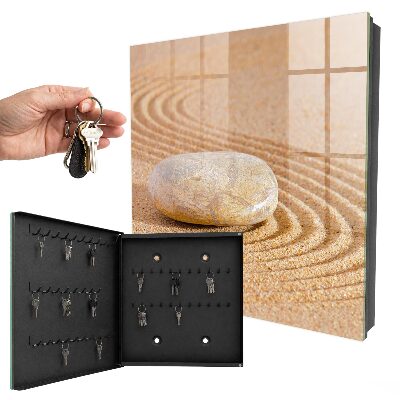 Caja para llaves con diseño de piedra para ocultar en el jardín