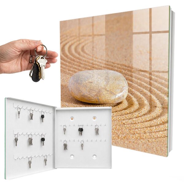 Caja para llaves con diseño de piedra para ocultar en el jardín