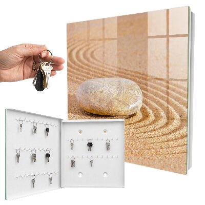 Caja para llaves con diseño de piedra para ocultar en el jardín