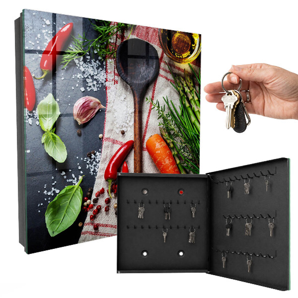 Armario para llaves con diseño decorativo para la cocina