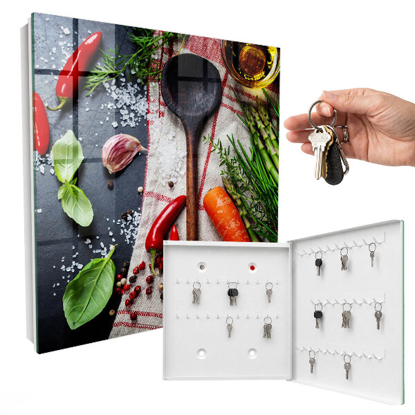Armario para llaves con diseño decorativo para la cocina