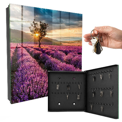 Caja para llaves atardecer color lavanda