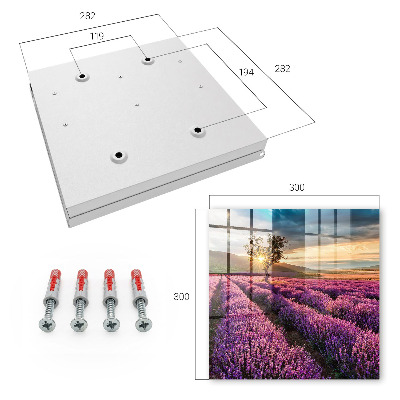 Caja para llaves atardecer color lavanda