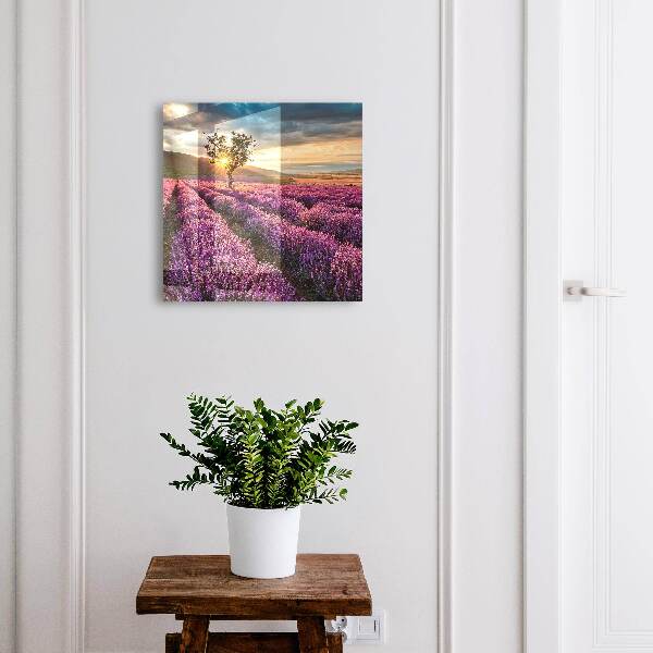 Caja para llaves atardecer color lavanda