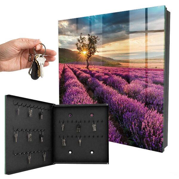 Caja para llaves atardecer color lavanda