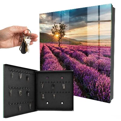 Caja para llaves atardecer color lavanda