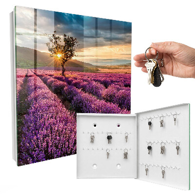 Caja para llaves atardecer color lavanda