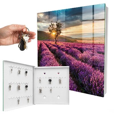 Caja para llaves atardecer color lavanda