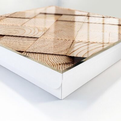Caja para llaves con acabado de textura de madera