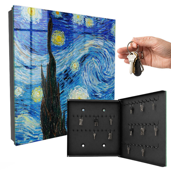 Caja para llaves diseño de cielo nocturno