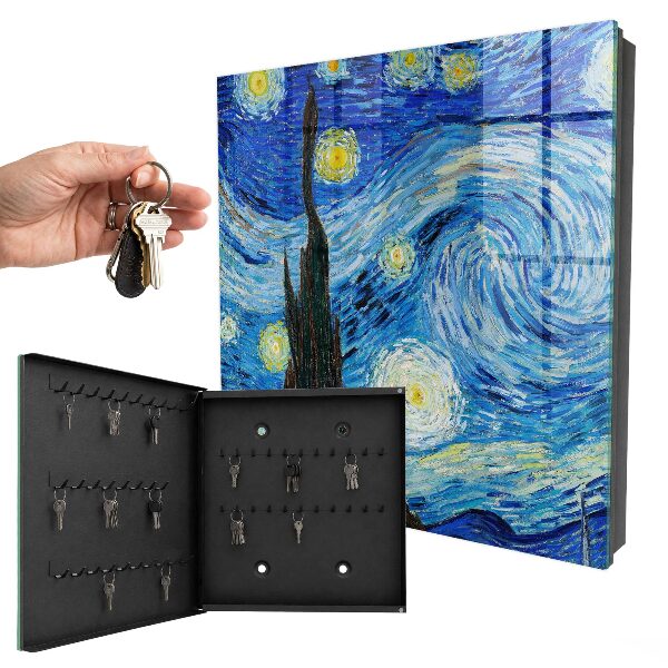 Caja para llaves diseño de cielo nocturno