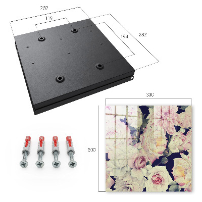 Caja para llaves con diseño de elegancia floral
