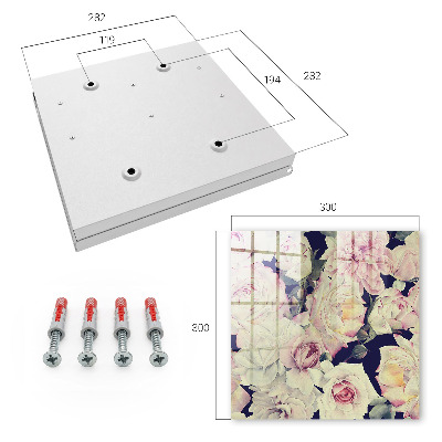 Caja para llaves con diseño de elegancia floral