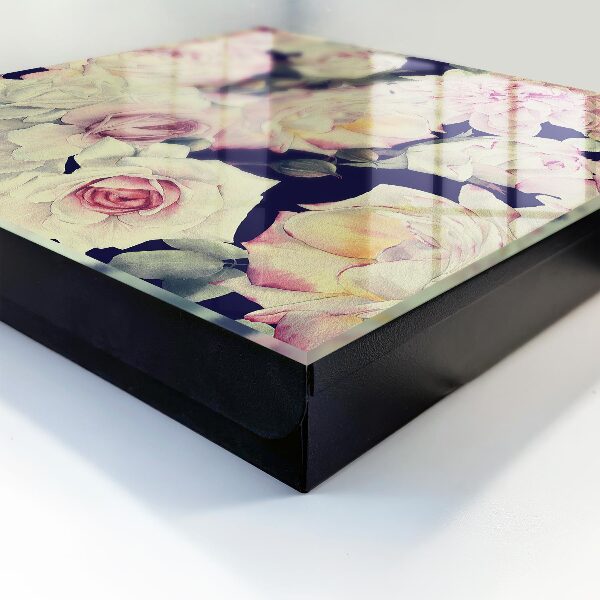 Caja para llaves con diseño de elegancia floral