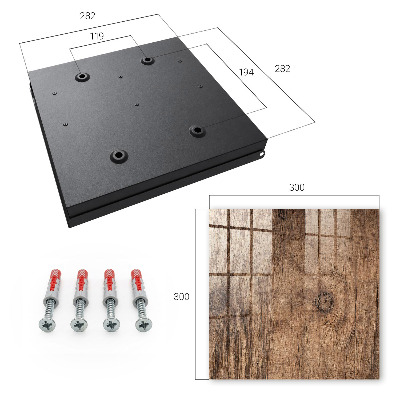 Caja para llaves con textura de madera