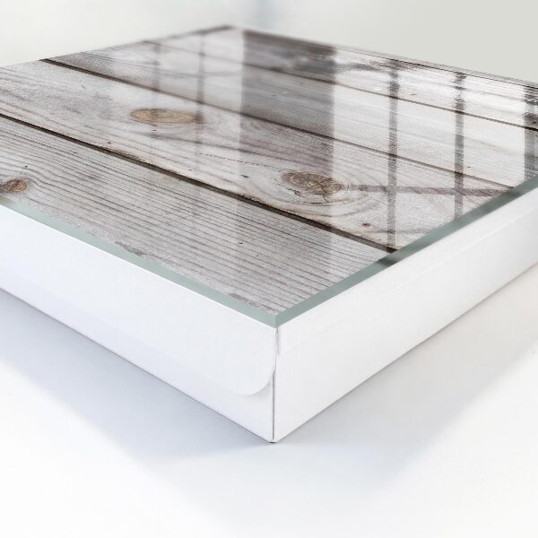Caja para llaves con textura de madera