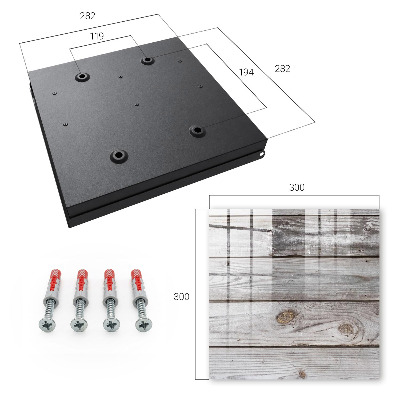 Caja para llaves con textura de madera