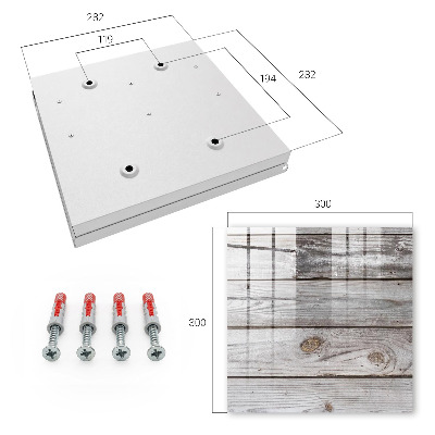 Caja para llaves con textura de madera