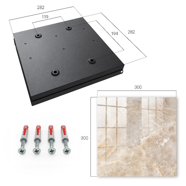 Caja para llaves de mármol beige