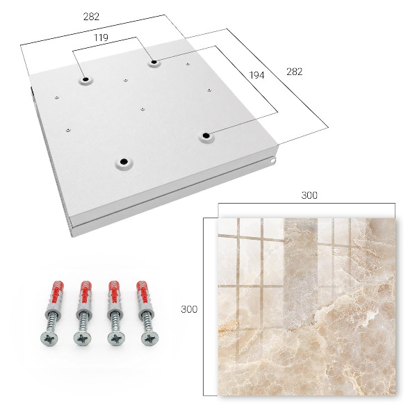 Caja para llaves de mármol beige