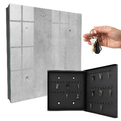 Armario para llaves de pared de hormigón crudo