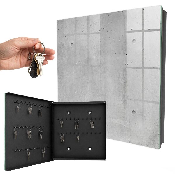 Armario para llaves de pared de hormigón crudo