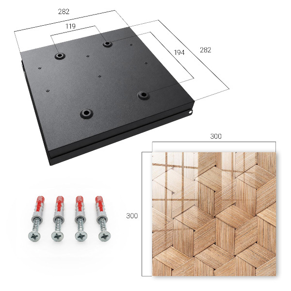 Caja para llaves modelo la geometría de la naturaleza