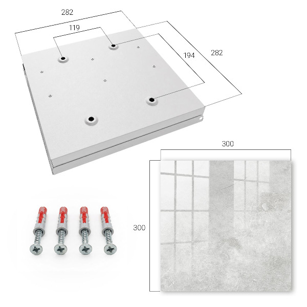 Caja para llaves piedra gris