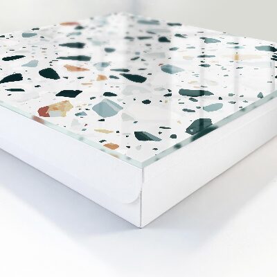 Armario para llaves con diseño de piedras de colores