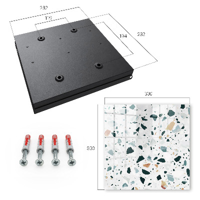 Armario para llaves con diseño de piedras de colores