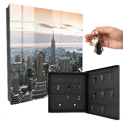 Caja para llaves diseño de paisaje urbano