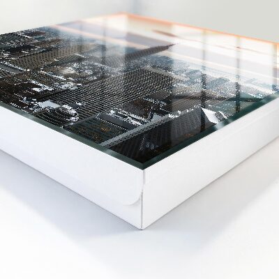Caja para llaves diseño de paisaje urbano